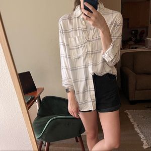 H&M Plaid Button-Up